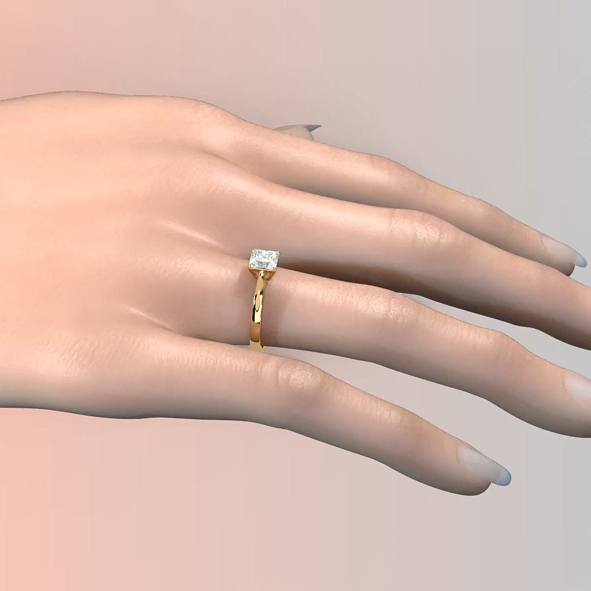 Lab Grown Diamond IGI Certified 4 Prong Solitaire Engagement Ring 4g Setting 1.00 Ctw.